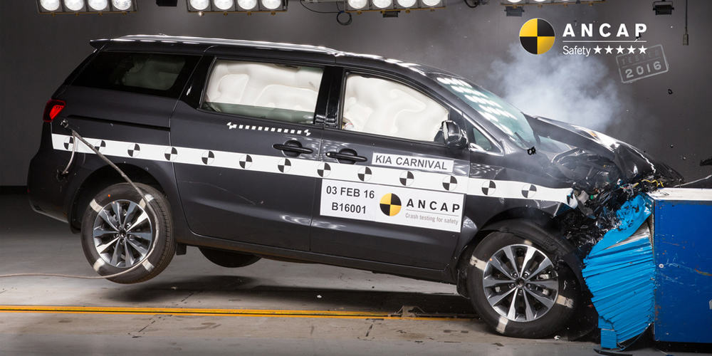 Kia Carnival first with 2016 ANCAP rating
