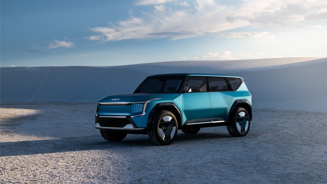 The Kia Concept EV9 takes centre stage